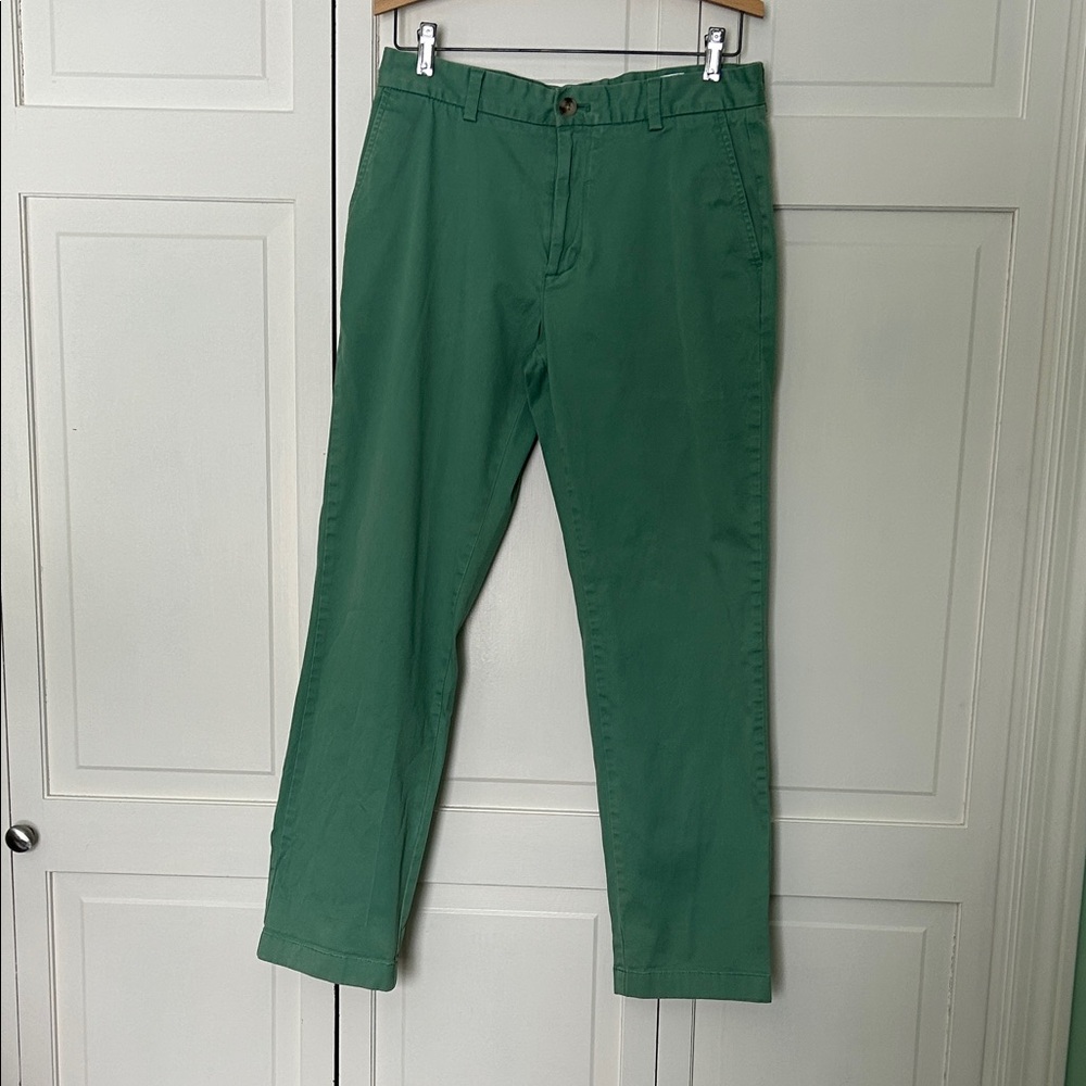 Vineyard Vines Men's Green 31 X 30 Breaker Pants